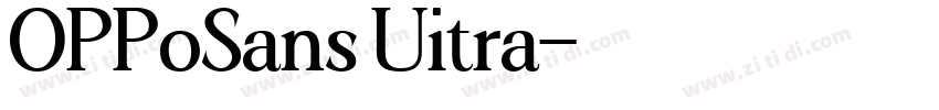 OPPoSans Uitra字体转换
